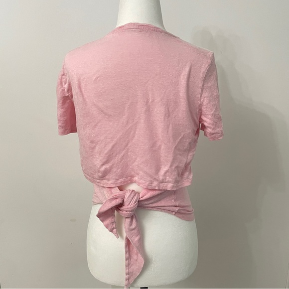 Maje pink short sleeve top tee - Picture 2 of 5